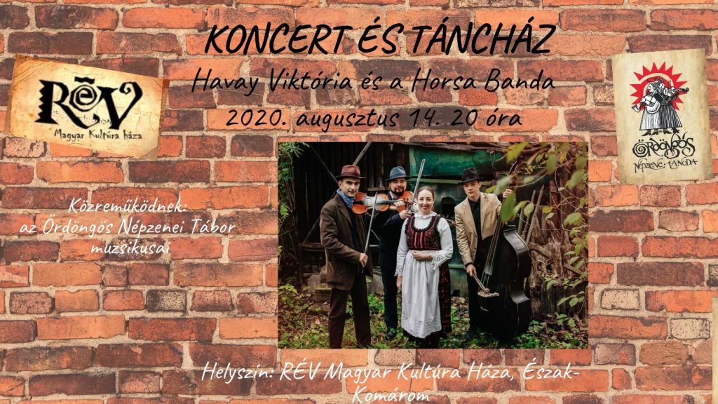 Népzenei koncert és táncház Havay Viktóriával és a Horsa Bandával – Komáromban