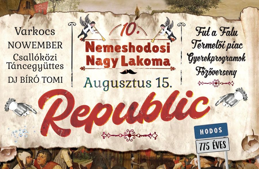 A Csallóközi Táncegyüttes műsora – a Nemeshodosi Nagy Lakomán