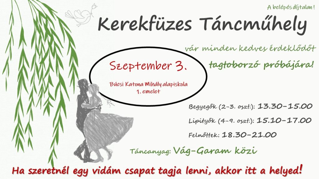 Kerekfüzes Táncműhely tagtoborzója