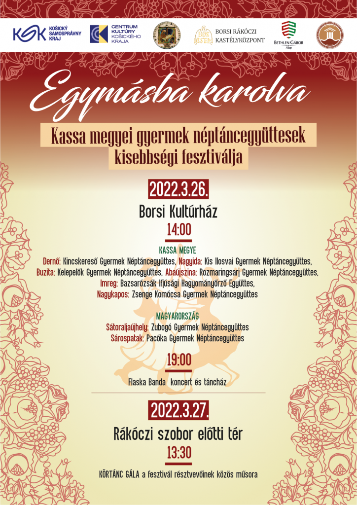 Egymásba karolva. Kassa megyei gyermek nétáncegyüttesek kisebbségi fesztiválja