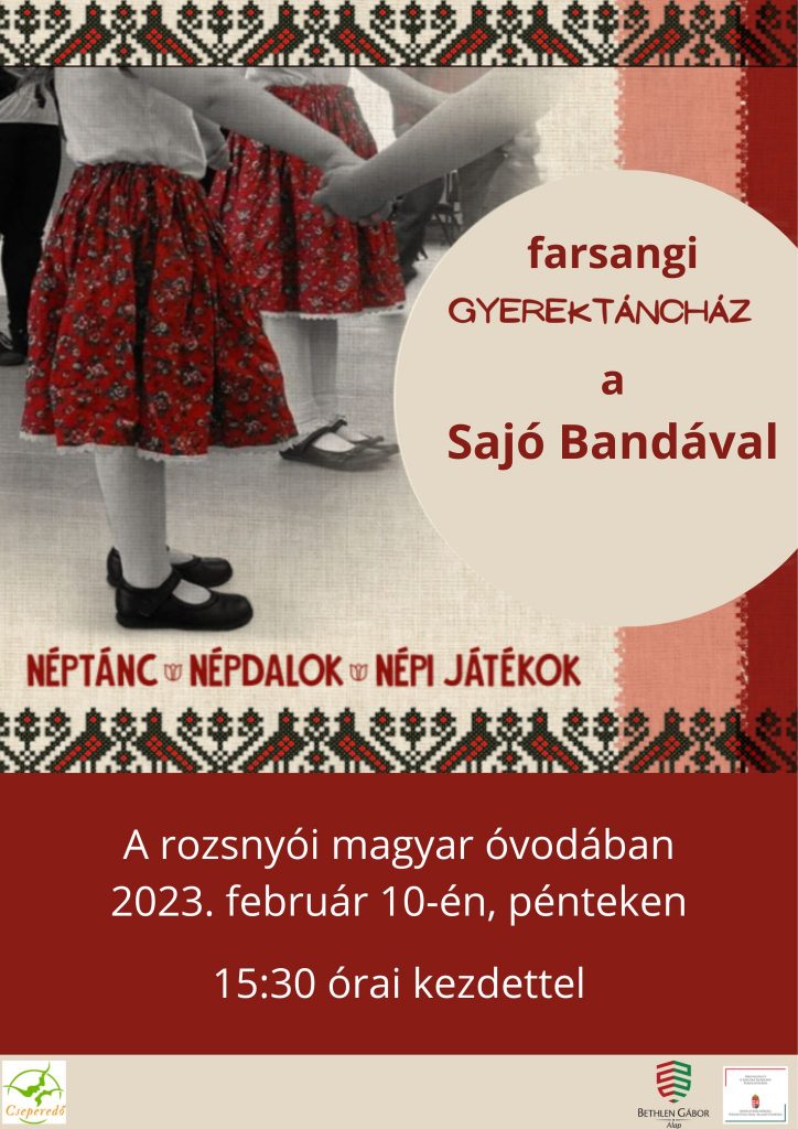 Farsangi gyerektáncház a Sajó Bandával