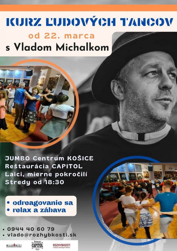 Néptáncoktatás – Kurz ľudových tancov s Vladom Michalkom