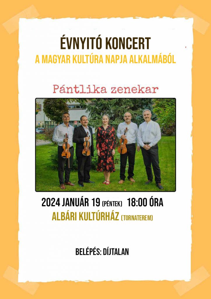 Pántlika zenekar – Évnyitó koncert a Magyar Kultúra Napja alkalmából
