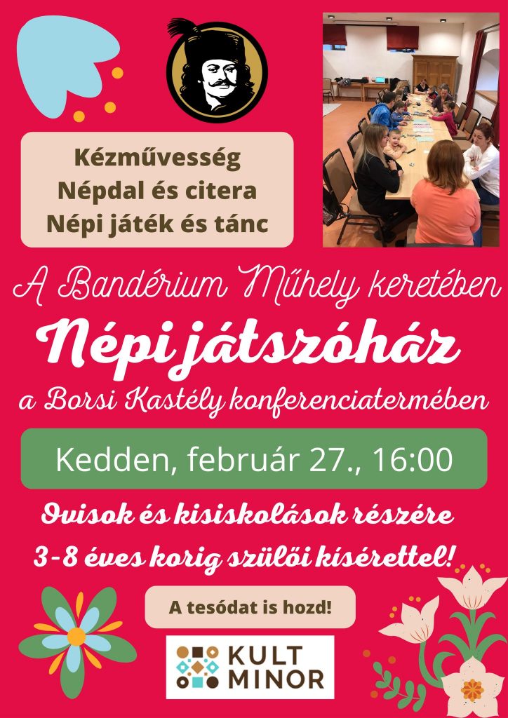 Népi játszóház a Borsi Kastély konferenciatermében