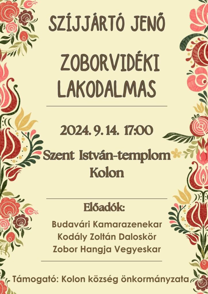 Zoborvidéki lakodalmas