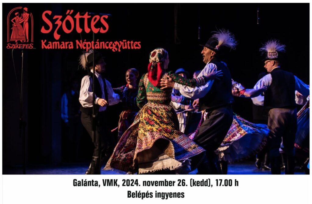 A Szőttes Kamara Néptáncegyüttes előadása