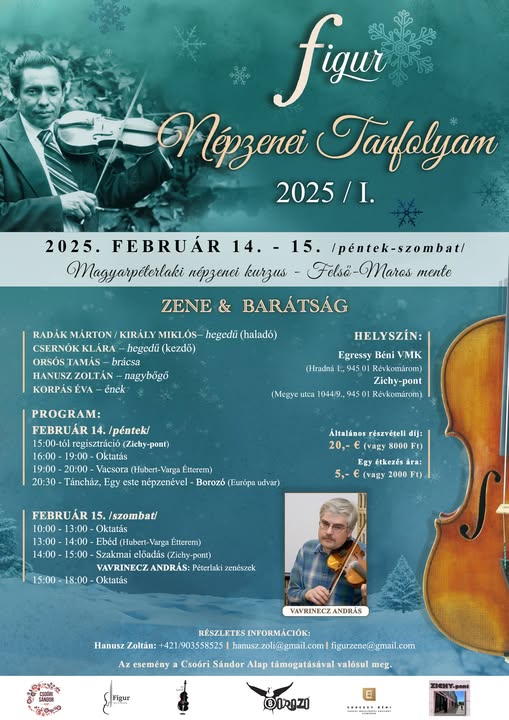 FIGUR Népzenei Tanfolyam 2025 / I. – Magyarpéterlaki népzenei kurzus