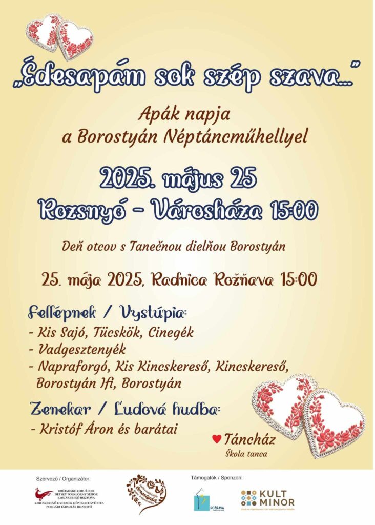 “Édesapám sok szép szava…” apák napja a Borostyán Néptáncműhellyel