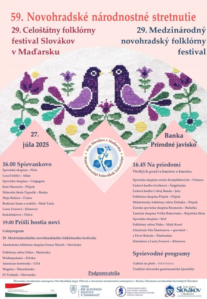 59. Nógrád Megyei Nemzetiségi Találkozó, Magyarországi Szlovákok 29. Országos Folklór Fesztiválja