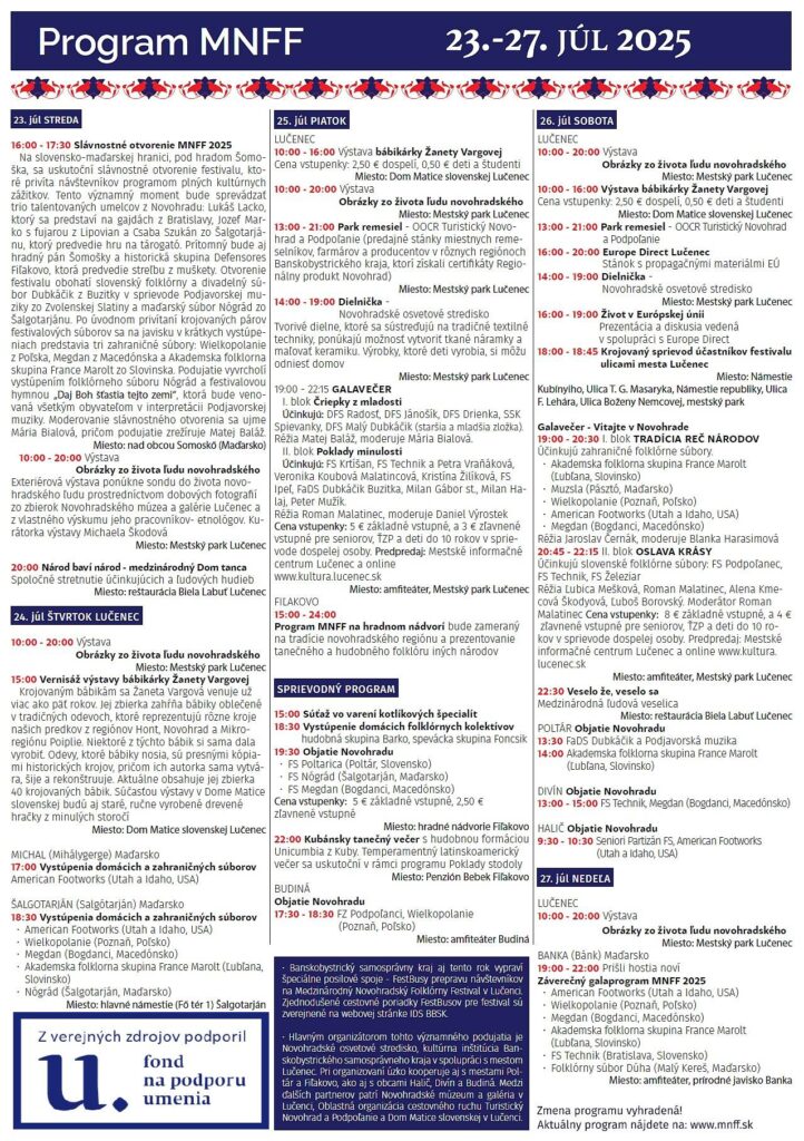 29. Nemzetközi Nógrádi Folklór Fesztivál –