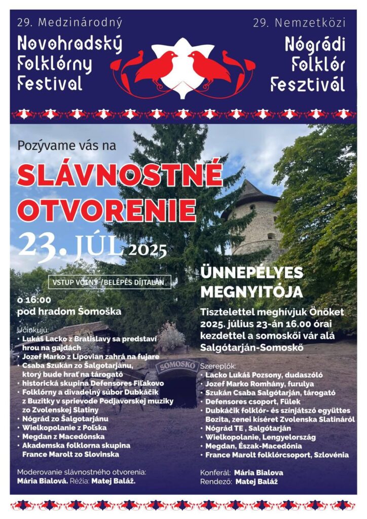 29. Nemzetközi Nógrádi Folklór Fesztivál –