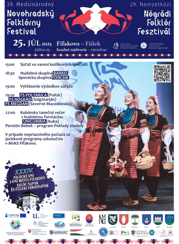29. Nemzetközi Nógrádi Folklór Fesztivál füleki programja
