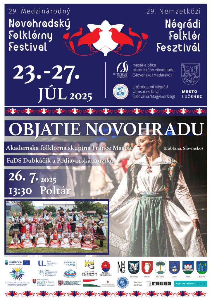 29. Nemzetközi Nógrádi Folklór Fesztivál poltári (Poltár) programja