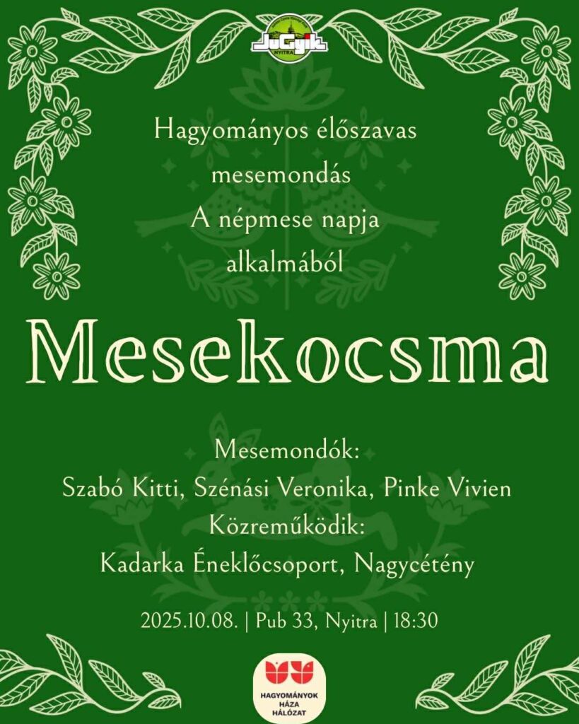 Mesekocsma. Hagyományos élőszavas mesemondás A népmese napja alkalmából