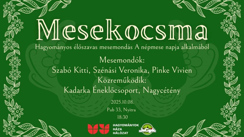 Mesekocsma. Hagyományos élőszavas mesemondás A népmese napja alkalmából