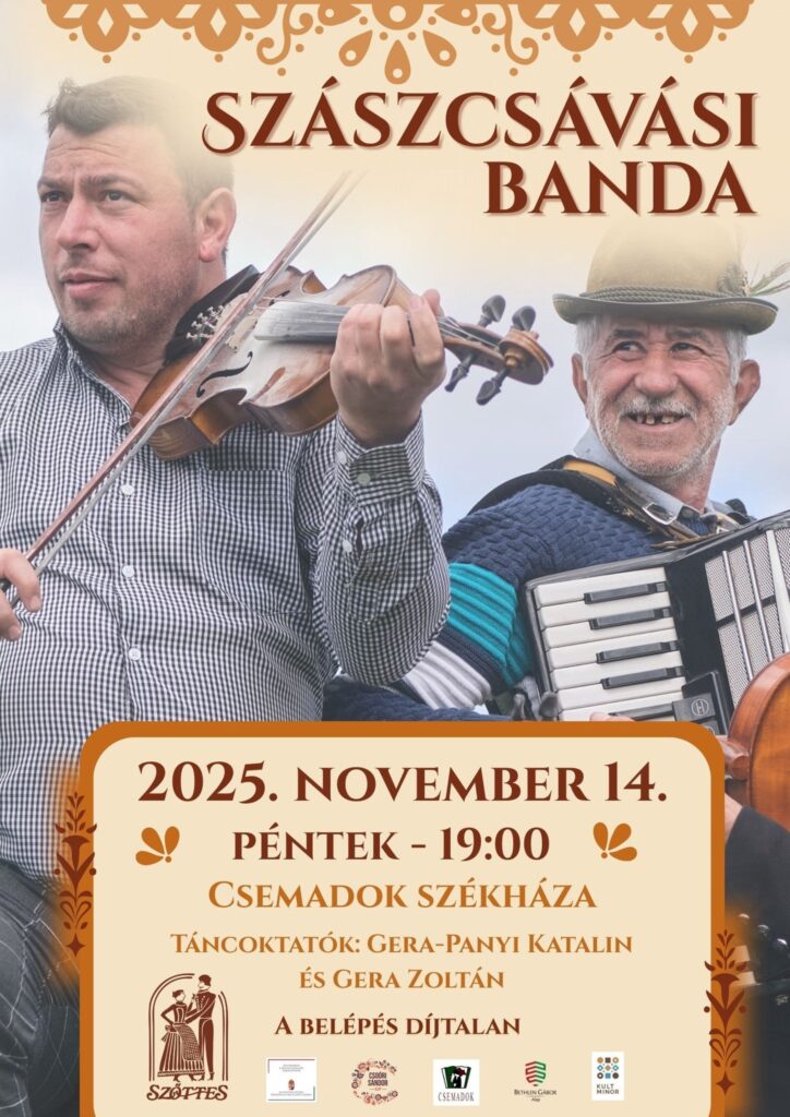 Szőttes Táncház, vendég a Szászcsávási Banda