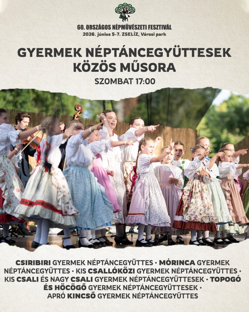 Gyermek néptáncegyüttesek közös műsora