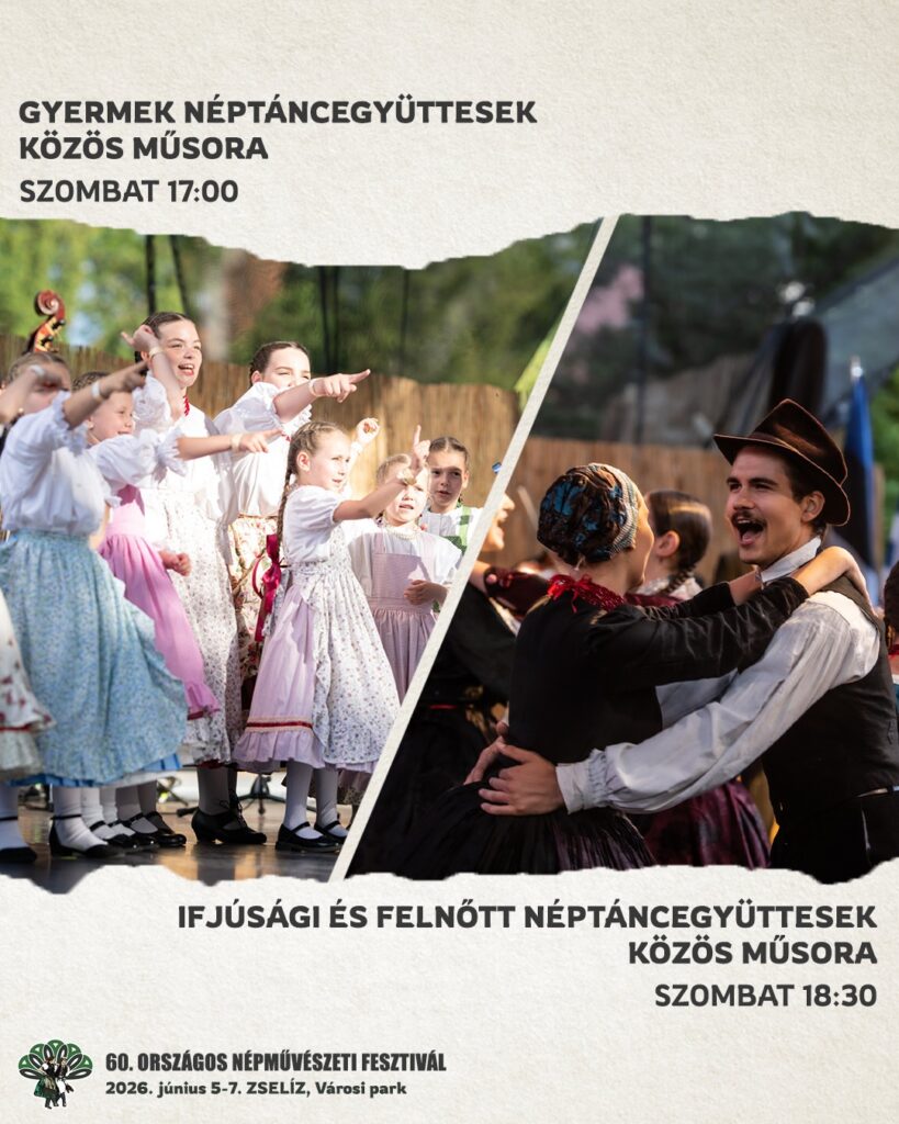 Gyermek néptáncegyüttesek közös műsora