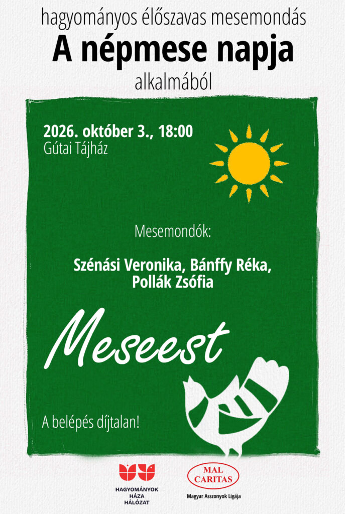 Meseest Gútán – hagyományos élőszavas mesemondás A népmese napja alkalmából