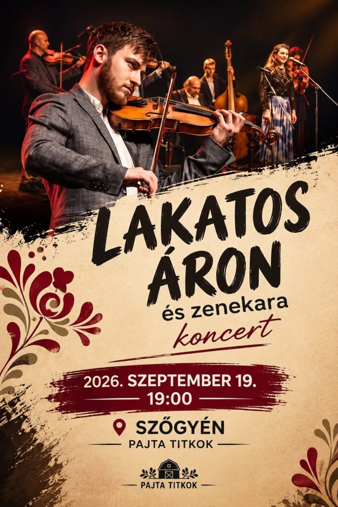 Lakatos Áron és zenekara koncert