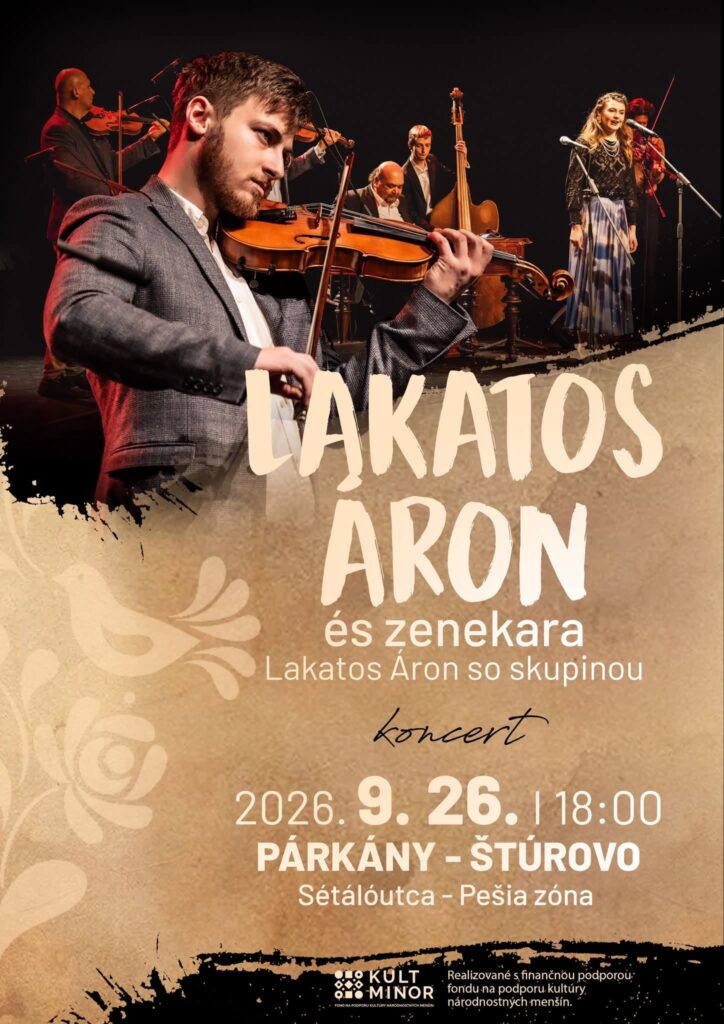 Lakatos Áron és zenekara koncert Párkányban